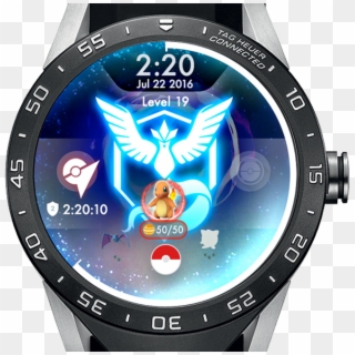 Concept For Pokemon Go Watch Face For Android Wear Heuer Connected Leather Strap Hd Png Download 660x665 Pinpng