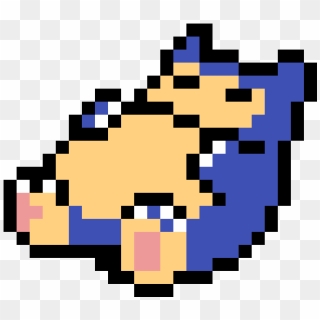 Snorlax Pokemon Pixel Art - Pixel Art Pokemon Snorlax, HD Png Download