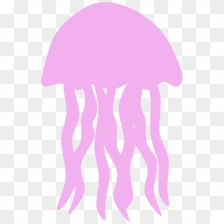 Jellie Clipart Pink Jellyfish - Jellyfish Clipart Black And White, HD ...