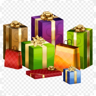 Download Wrapped Gifts Transparent Clipart Png Photo - Wrapped Gifts ...