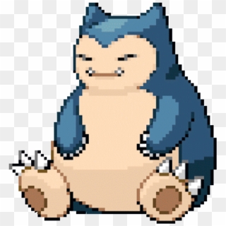 #pokémon #snorlax #pixel - Pokemon Snorlax Pixel, HD Png Download