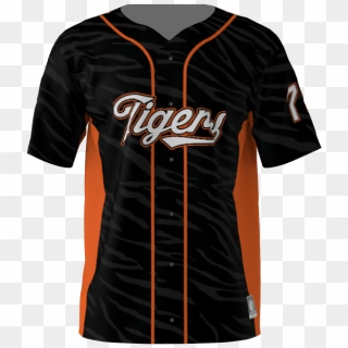 Tigers Custom Dye Sublimated Full Button Baseball Jersey - Baseball ...