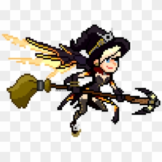 Banner Royalty Free Transparent Mercy Pixel - Witch Mercy Pixel Spray ...