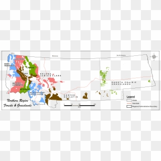 Northern Region, Usda Forest Service - Map, HD Png Download - 4619x1744 ...