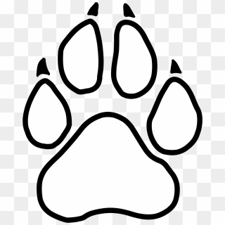 Graphic Of A Little Paw Print - White Panther Paw Png, Transparent Png ...