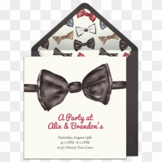 Bow Tie Online Invitation - Bow Tie, HD Png Download Bow Tie Online Invitation - Bow Tie, HD Png Download