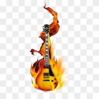 Guitar In Flames Png, Transparent Png - 541x1338 (#3601304) - PinPng