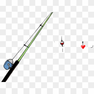 Fishing Pole Clipart Old - Fishing Pole With Hook, HD Png Download