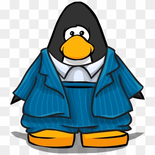 Blue Zoot Suit On Player Card - Penguin With Red Bow Tie, HD Png Download Blue Zoot Suit On Player Card - Penguin With Red Bow Tie, HD Png Download