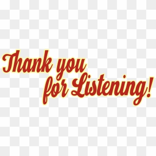 Free Thank You For Listening Png Images Thank You For Listening