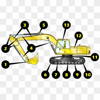 Free Excavator Clipart Yellow Digger - Equipment Inspection Checklist ...