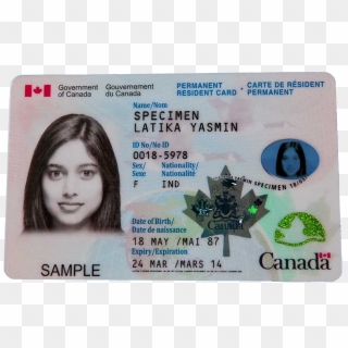 Canada “green Card” - Carte De Résident Permanent Canada, HD Png ...