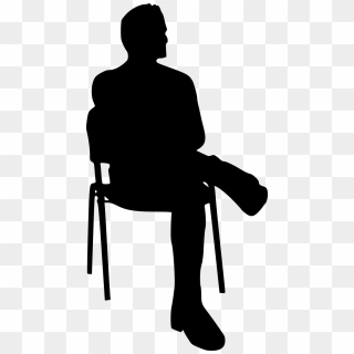 Free Download - Sitting On A Chair Silhouette Png, Transparent Png ...