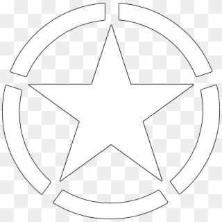 Vector Black And White Download American Star Decoration - American ...