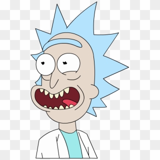 Rick And Morty Rick Face Png Banner Black And White - Ricks Face From 