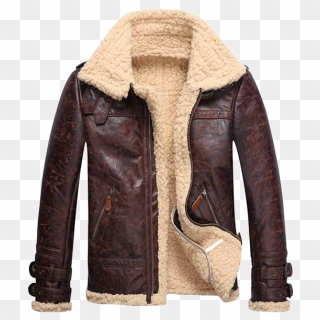 Leather Winter Coat Png Image Transparent - Winter Leather Jacket Mens, Png Download