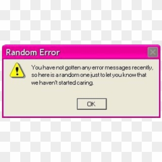 #windows #error #windowsxp #message #vaporwave #cyberghetto - Funny Computer Error Messages, HD Png Download