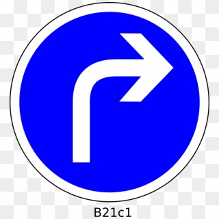 Traffic Sign Direction, Position, Or Indication Sign - Road Signs Turn Right, HD Png Download