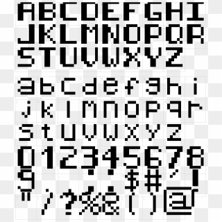 8-bit Pusab Font - 8 Bit Font Png, Transparent Png - 1000x1150 