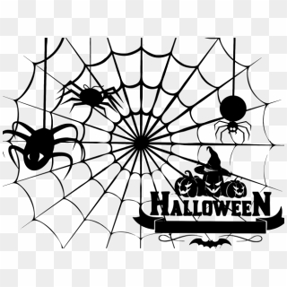 Halloween Spider Web Vector Free Png Free Download - Spider Web Clipart ...