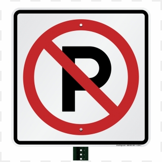 No Parking Aluminum Traffic Sign - No Parking On Footpath, HD Png ...