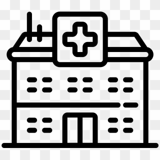 Hospital Icon - Hospital Outline, HD Png Download - 1600x1600 (#4287945 ...