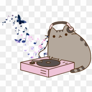 #pusheen #donut🍩 #cute - Pusheen Cat Eating Donut, HD Png Download ...