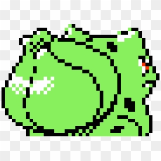 Pokemon Gold/silver/crystal- Bulbasaur Back Shiny - Pixel Angry Face, HD Png Download