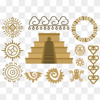 Maya Piramide Relief Vector - Maya Vector Png, Transparent Png ...