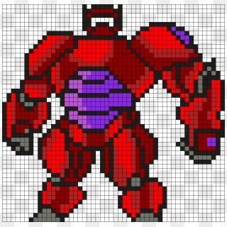 Big Hero 6 Bay Max Perler Bead Pattern / Bead Sprite - Big Hero 6 Pixel Art, HD Png Download