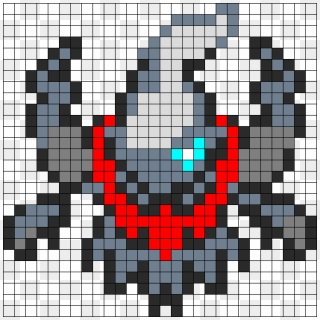 Darkrai Overworld Perler Bead Pattern / Bead Sprite - Pixel Art Pokemon Darkrai, HD Png Download