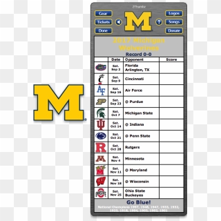 Get Your 2017 Michigan Wolverines Football Schedule - Ohio State ...