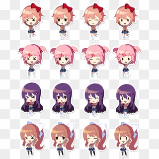 Doki Doki Literature Club!Reddit 0 Chibi, empregada, chibi, personagem  fictício png