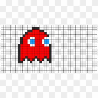 Pac Man Ghost Perler Bead Pattern / Bead Sprite - Pixel Art Logo Superman, HD Png Download