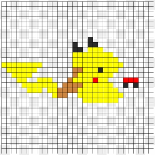 Pika Pacman Perler Bead Pattern / Bead Sprite - Pixel Art Logo Google, HD Png Download