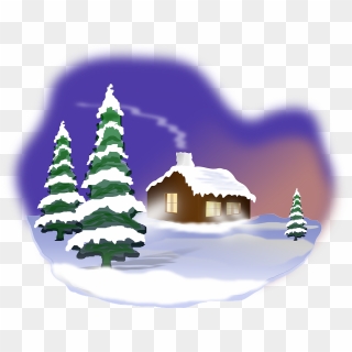 Winter Snow Cold Holidays House Relax Landscape - Gambar Animasi Musim Dingin, HD Png Download