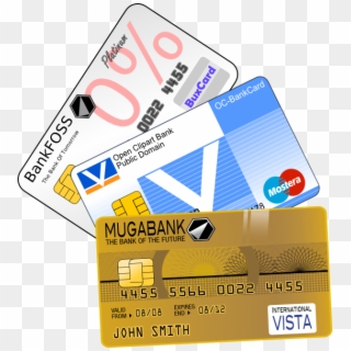 Credit Card Clipart Blue - Credit Card Clipart Png, Transparent Png ...