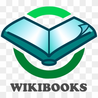 Wikibooks Logo Page Turn And Text - Emblem, HD Png Download - 1156x1024 ...