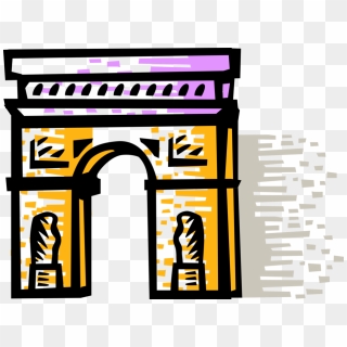 Vector Illustration Of Arc De Triomphe Triumphal Arch - Arco Do Triunfo ...