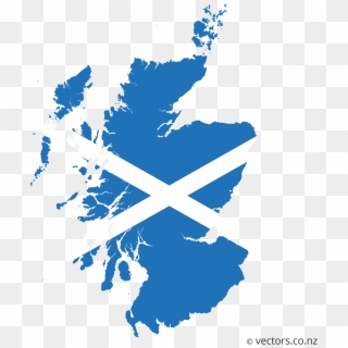 Flag Map Of Scotland - Scotland Country With Flag, HD Png Download ...