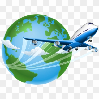 Air Trave Png Clipart - Globe Airplane, Transparent Png - 4668x3530 ...