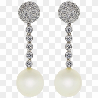 Pearl Ball Drop Clip Earrings - Earrings, HD Png Download - 960x1223 ...