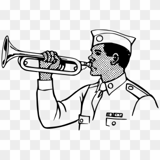 Bugle Instrument Soldier Military Trumpet Scout - Bugle Clip Art, HD ...