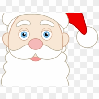 Santa Beard Cliparts - Cartoon Santa Claus Face, HD Png Download ...