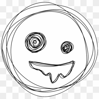 #melted #melting #face #strangers #smile #smiley #monster - Drawing, HD Png Download