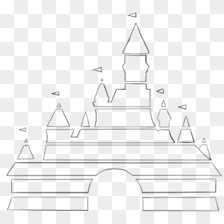 Disney Castle Logo - Line Art, HD Png Download - 624x568 (#509186) - PinPng