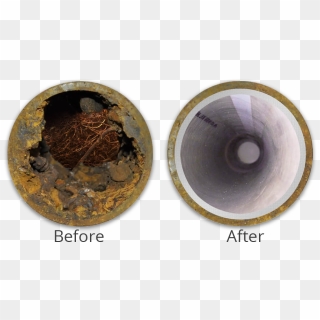 Trenchless Pipe Lining - Pipe Lining Before After, HD Png Download ...