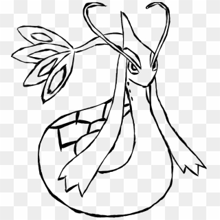 Lopunny Lineart By Adayin - Pokemon Milotic Coloring Pages, HD Png Download