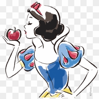 Snow White Watercolor - Disney Princess Watercolor Png, Transparent Png ...