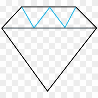 How To Draw A Diamond - Draw A Diamond Step By Step, HD Png Download